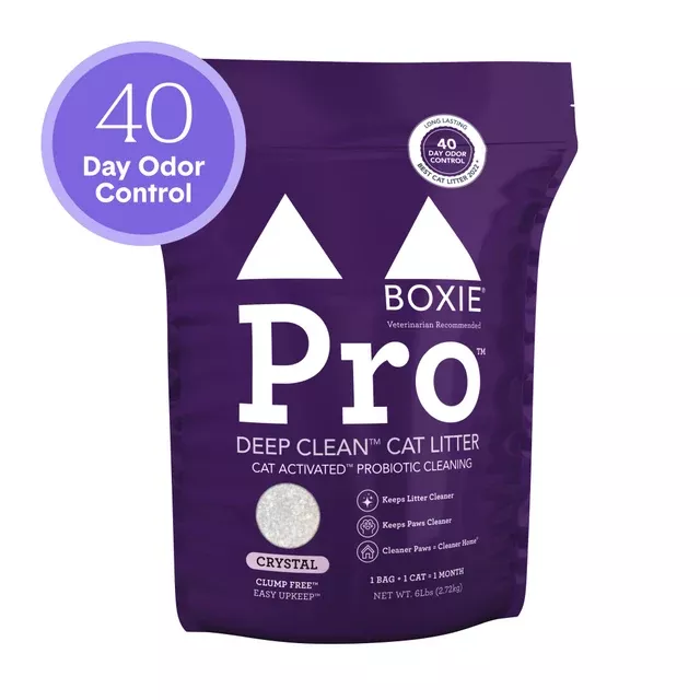 BoxiePro Self-Cleaning Probiotic Crystal Non-Clumping Cat Litter