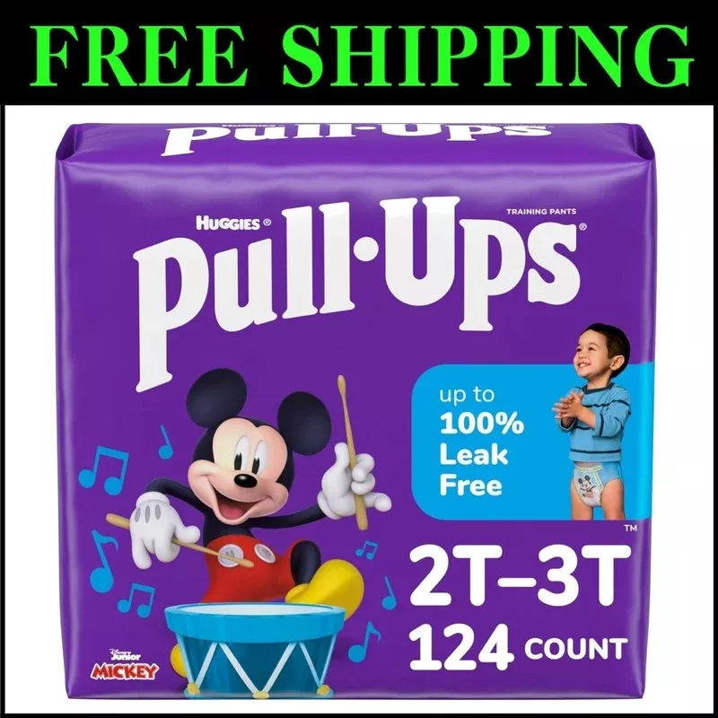 Boys’ Potty Training Pants 2T-3T, 124 Count – Leak-Free with Disney Designs | Customer Favorites