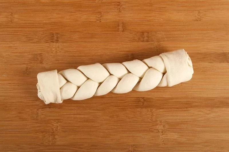 Braided Rawhide Retriever Dog Treat
