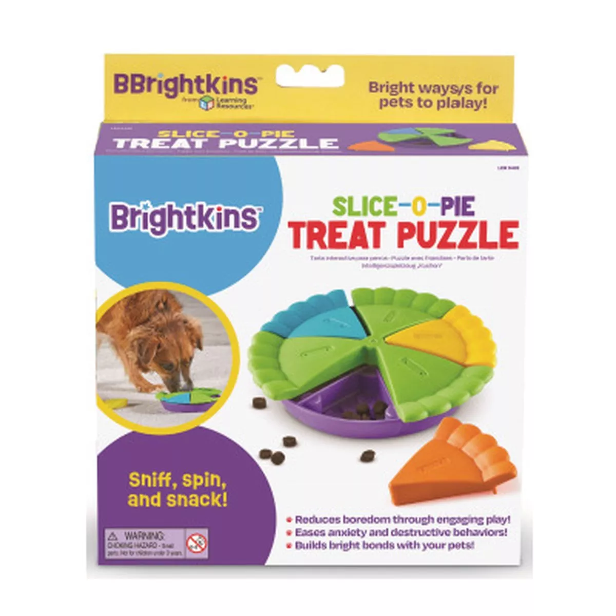 Brightkins Slice-O-Pie Dog Treat Puzzle