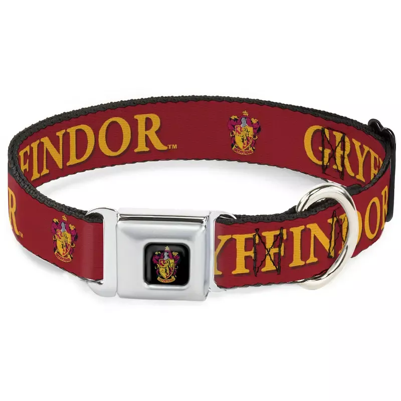 Buckle-Down Dog Collar – Harry Potter GRYFFINDOR & Crest Black/Red WL 20-31″ , 1.5″