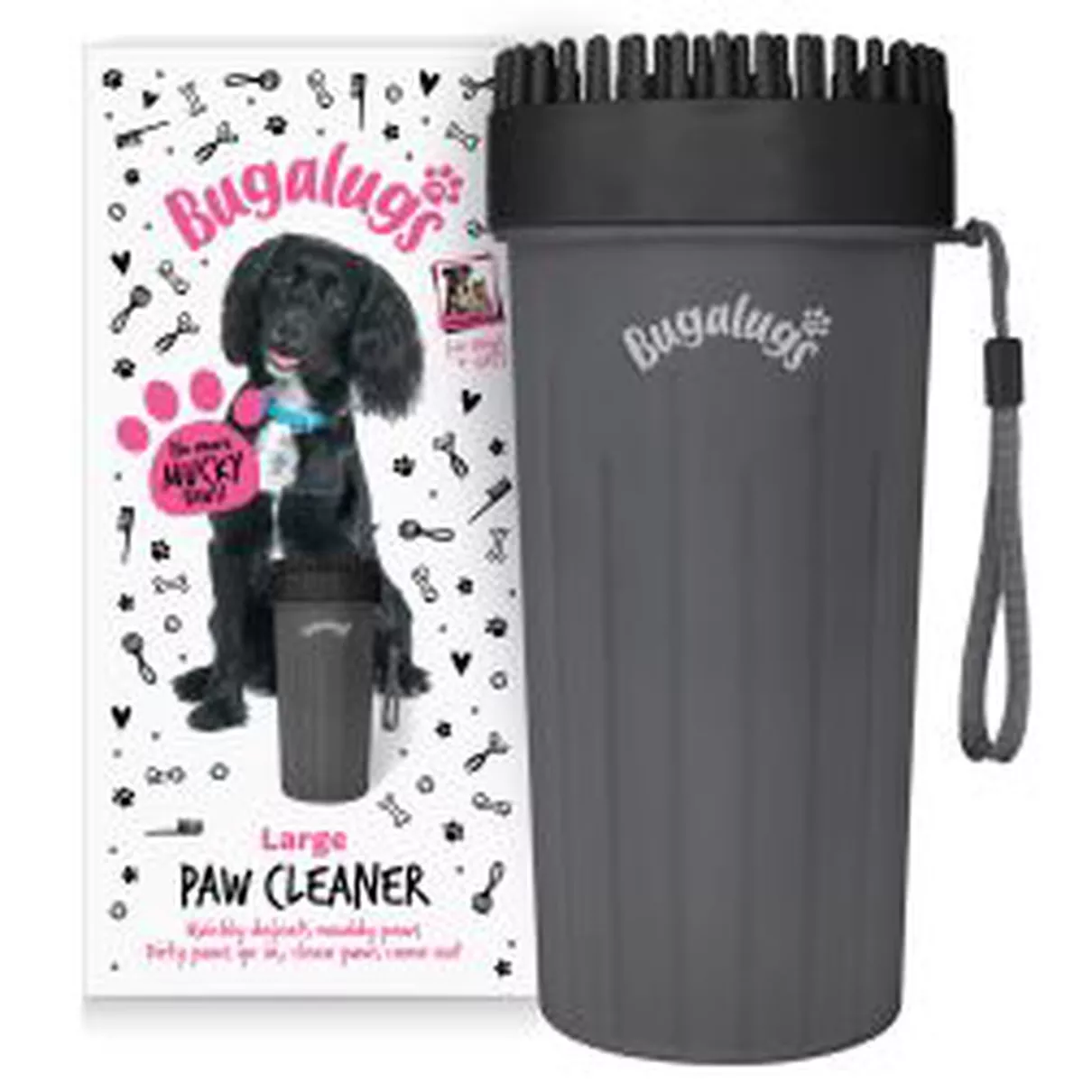 Bugalugs Paw Cleaner Black LARGE