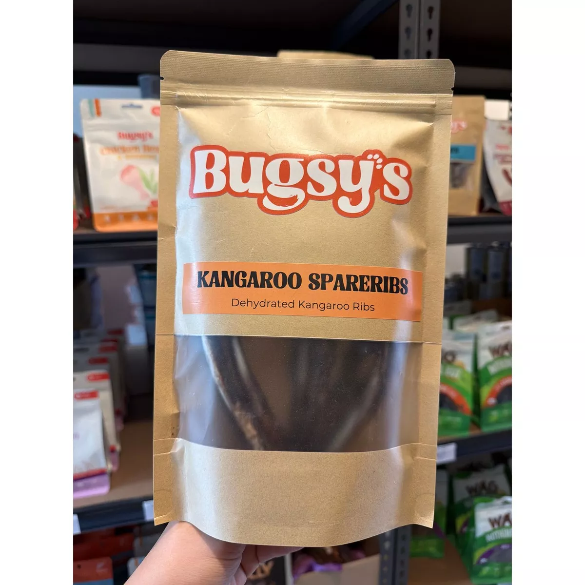 Bugsy's Dog Treat - Kangaroo Spare Ribs 100g