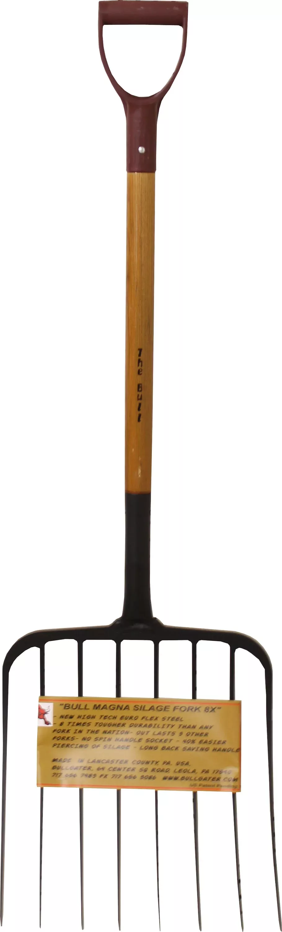 Bull Magna 8 Tine Silage Fork Long Handle