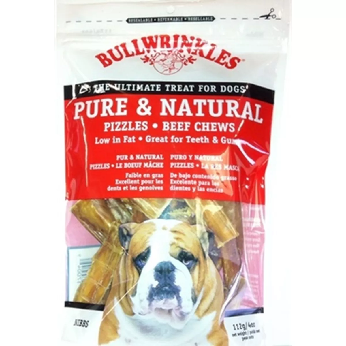 Bullwrinkles Pure & Natural Beef Pizzle Dog Treats