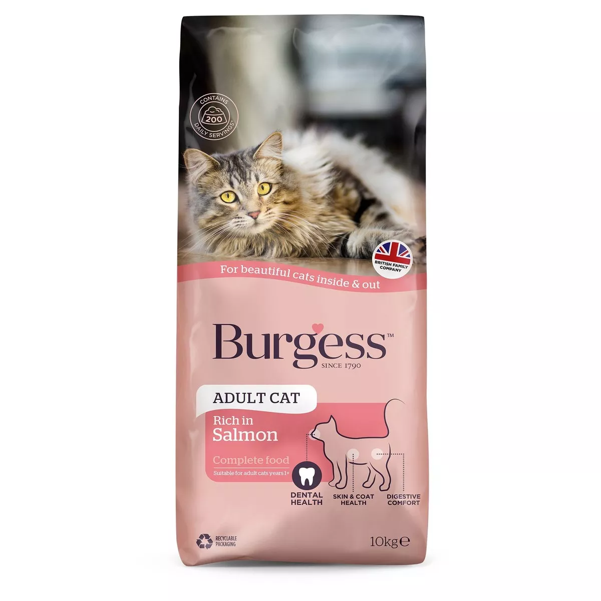 Burgess Adult Cat Scottish Salmon 10kg