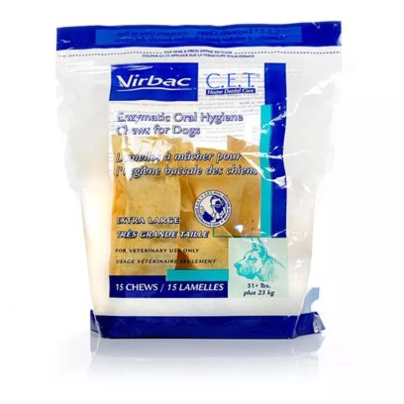 C.E.T. Enzymatic Oral Hygiene Chews for Large Dogs Over 50lb