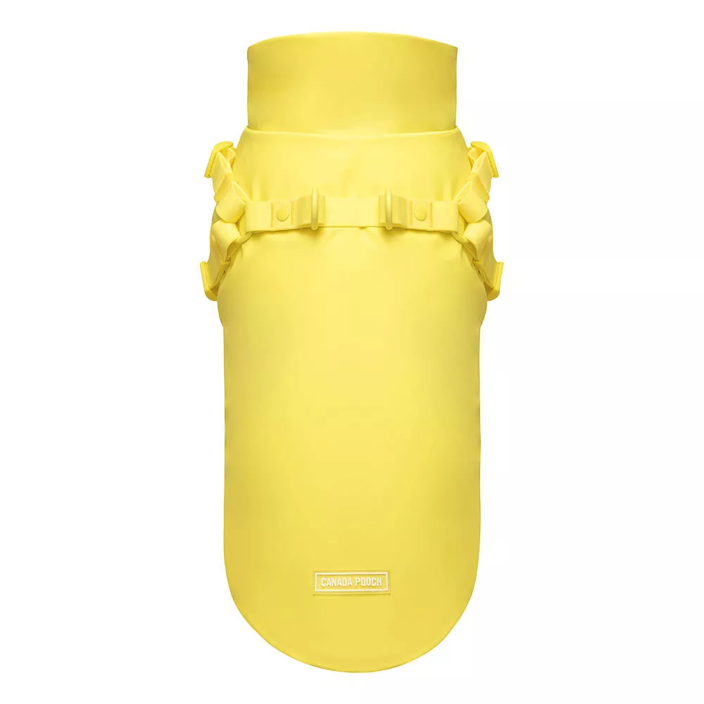 Canada Pooch, Harness Raincoat - Yellow