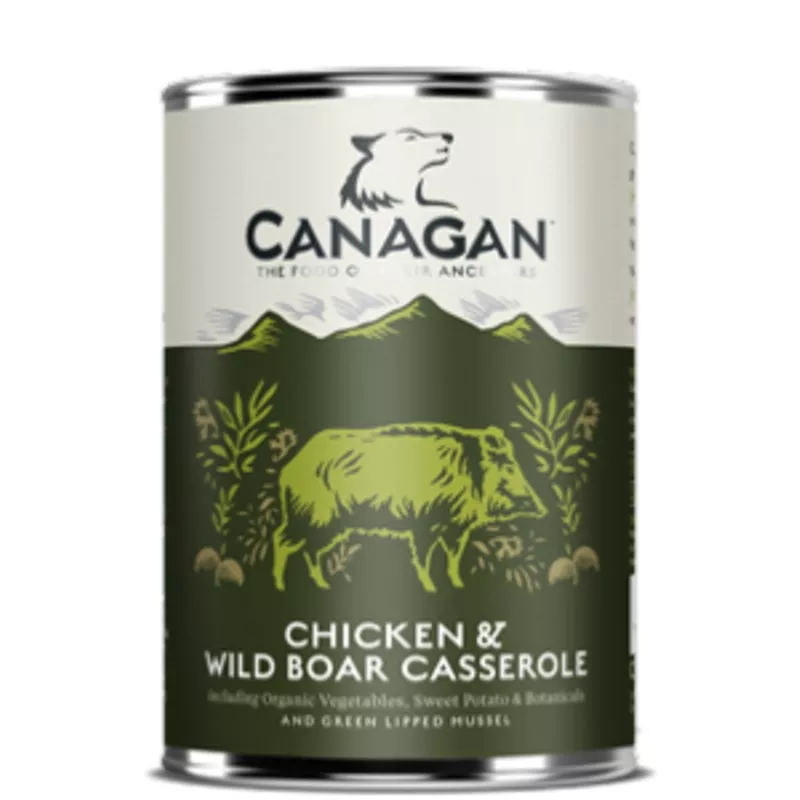 Canagan Chicken & Wild Boar Dog Can 400gx6