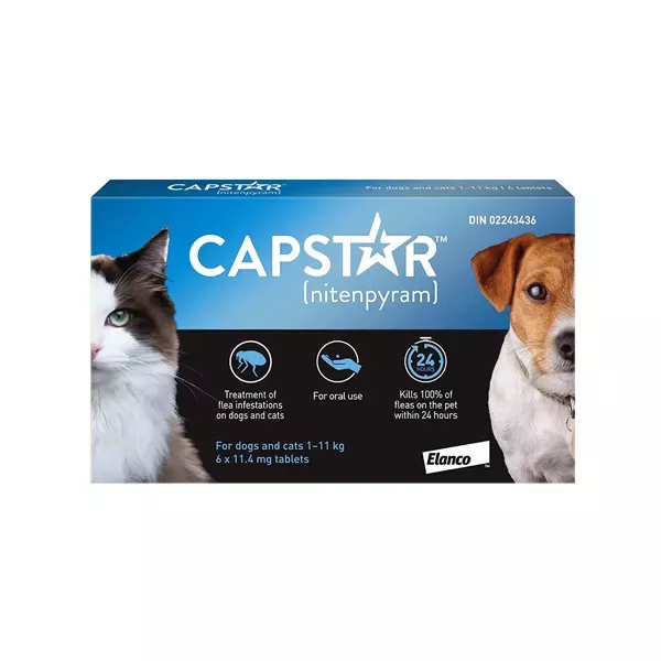 Capstar Fast-Acting Oral Flea Treatment - For Small Dogs & Cats