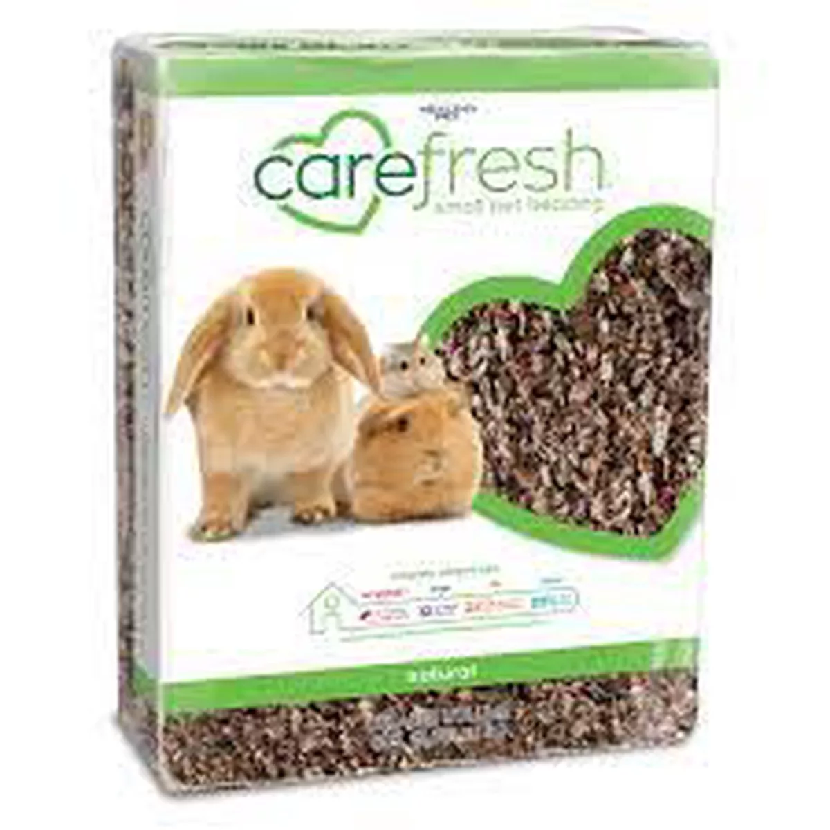 Carefresh Natural Paper Small Pet Bedding with Odor Control 99% Dust-Free, 60 Liters
