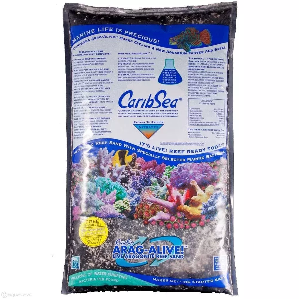 Caribsea Arag-Alive! Indo-Pacific Black 20 lbs