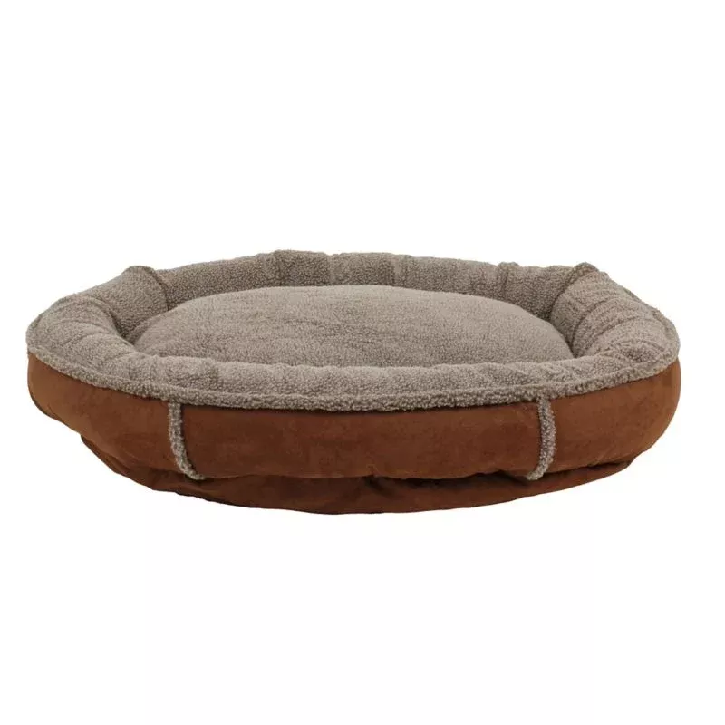 Carolina Pet Chocolate Ortho Round Comfy Cup Bed