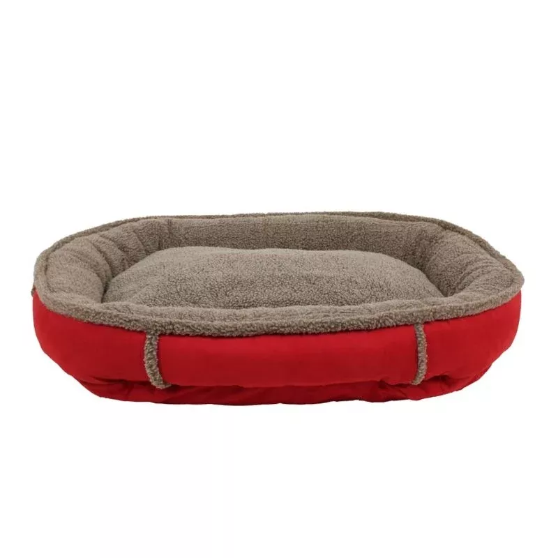 Carolina Pet Red Ortho Round Comfy Cup Bed