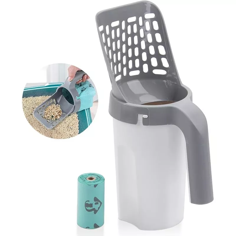 Cat Litter Scoop with Bag Holder(4 bag free)