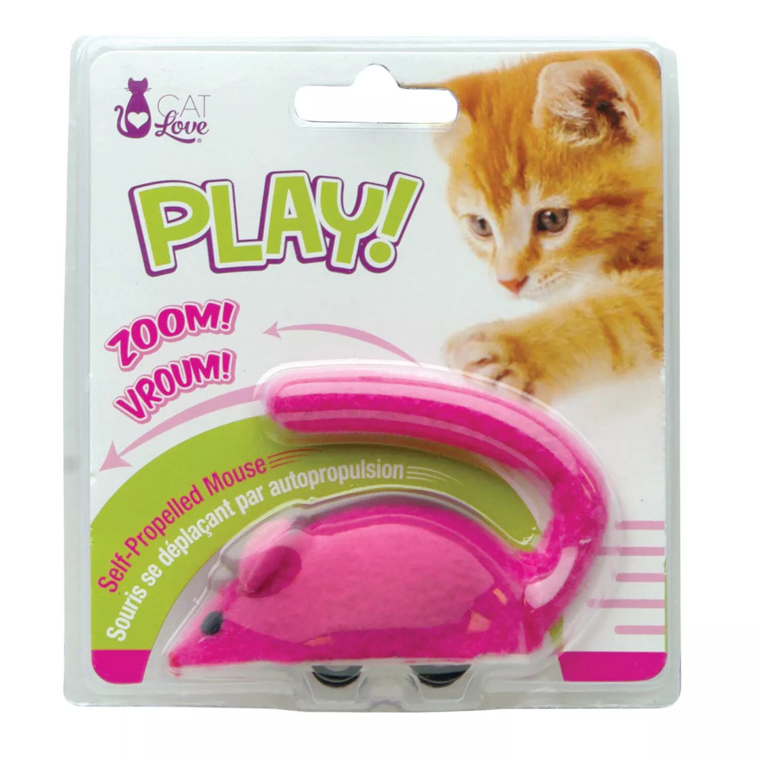 Cat Love, Self-Propelled Mouse - Pink