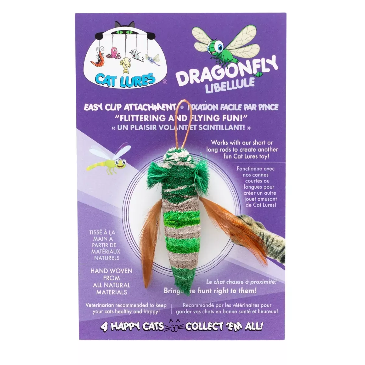 Cat Lures Wand Toy Attachment - Dragonfly