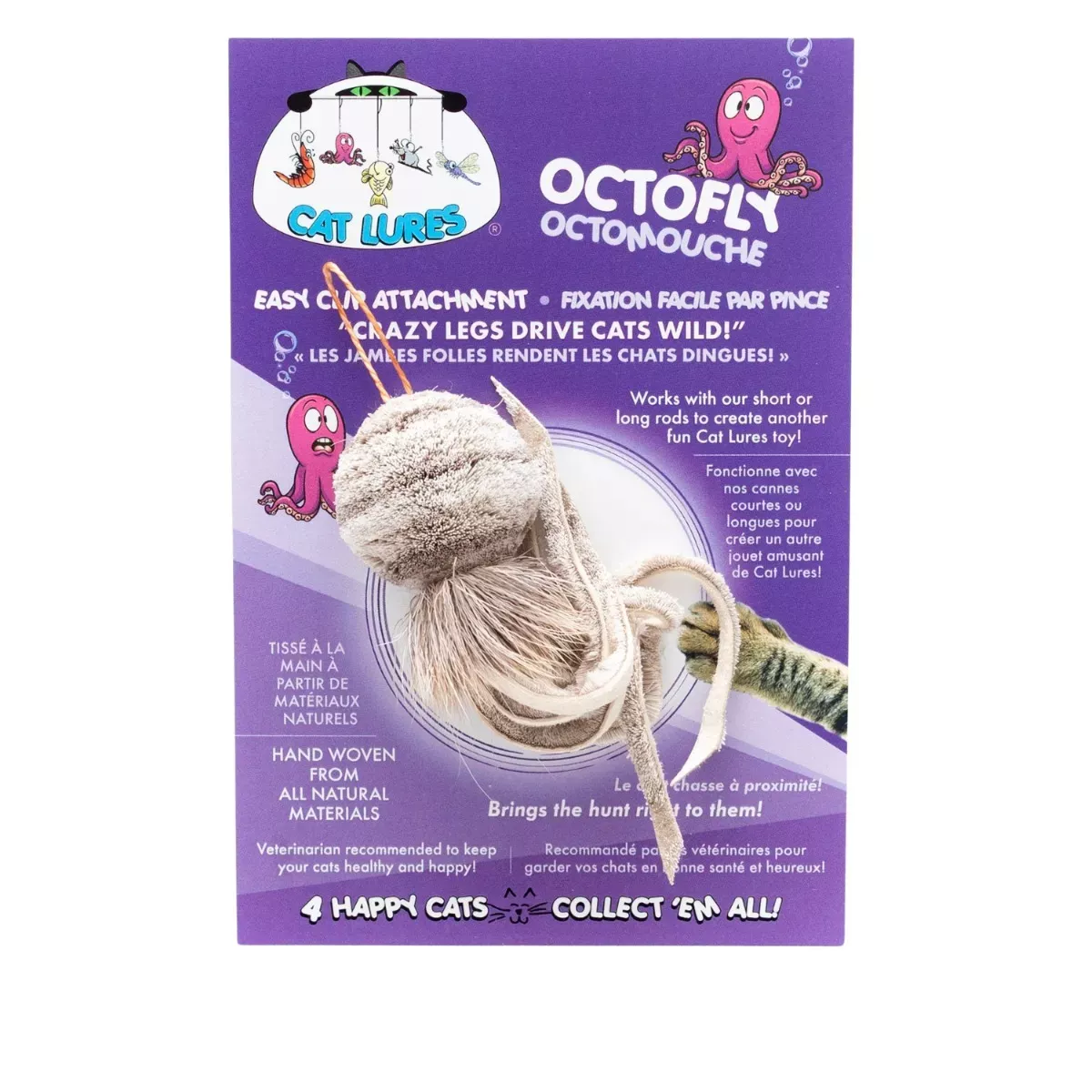 Cat Lures Wand Toy Attachment - Octofly