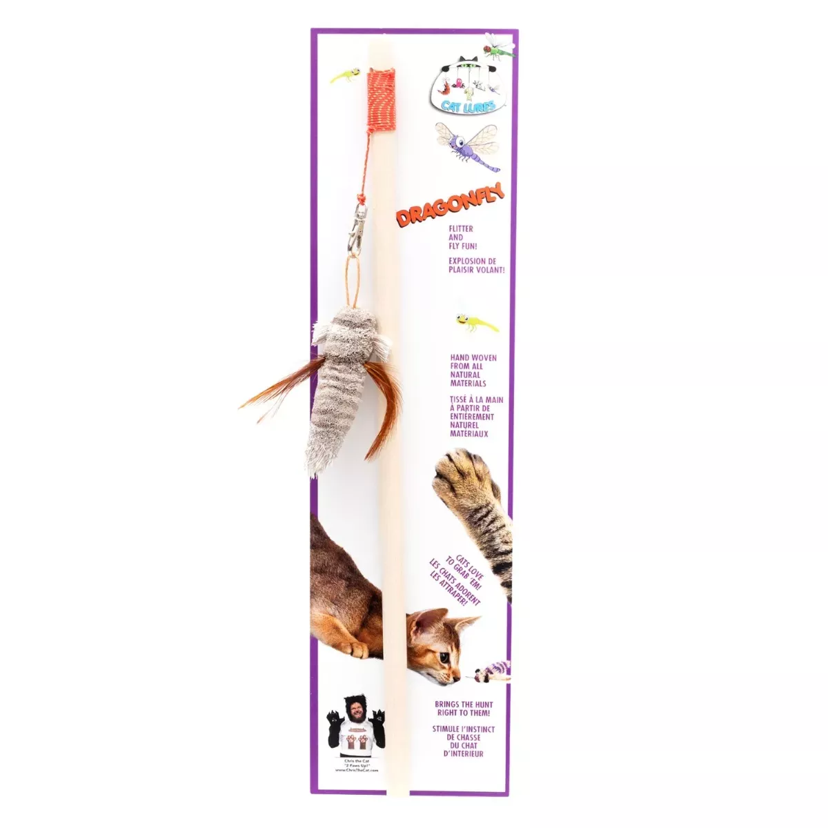 Cat Lures Wand Toy - Dragonfly