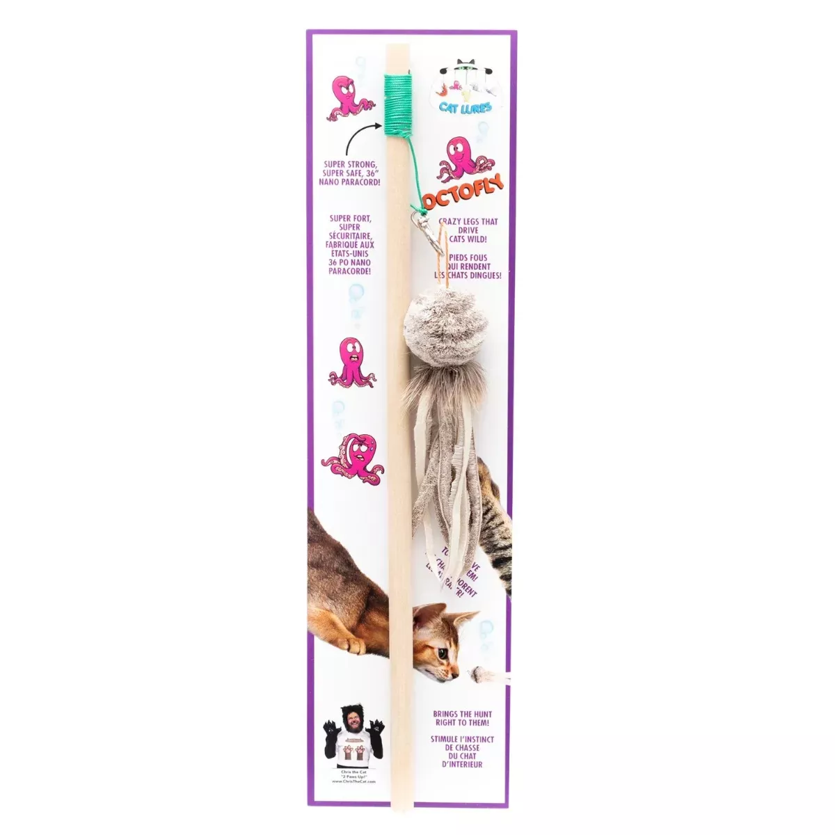 Cat Lures Wand Toy - Octofly