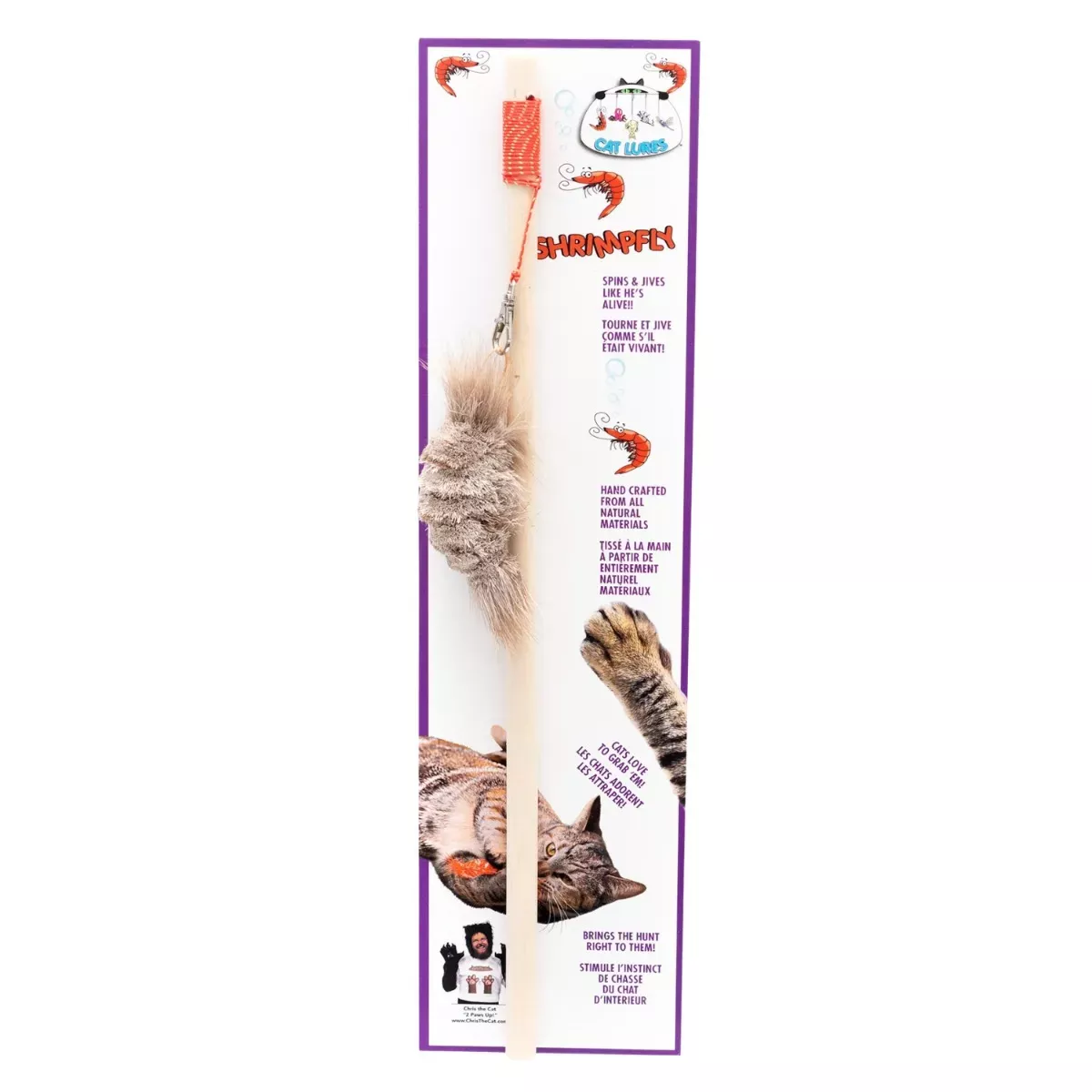 Cat Lures Wand Toy - Shrimpfly