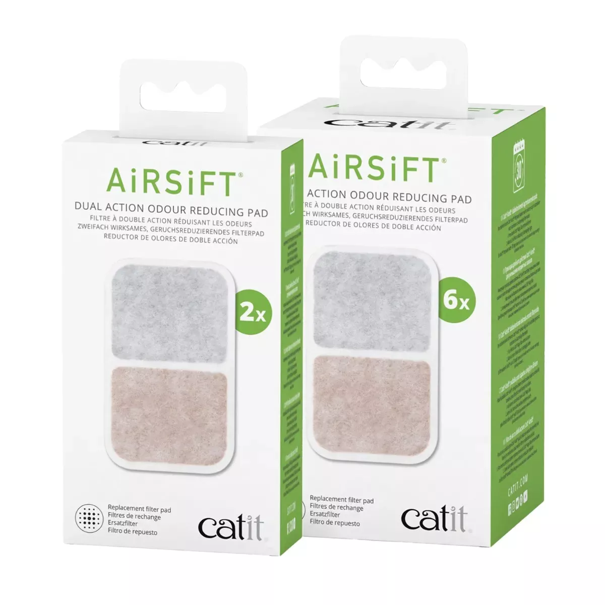 Catit Airsift Dual Action Odour Reducing Replacement Pads