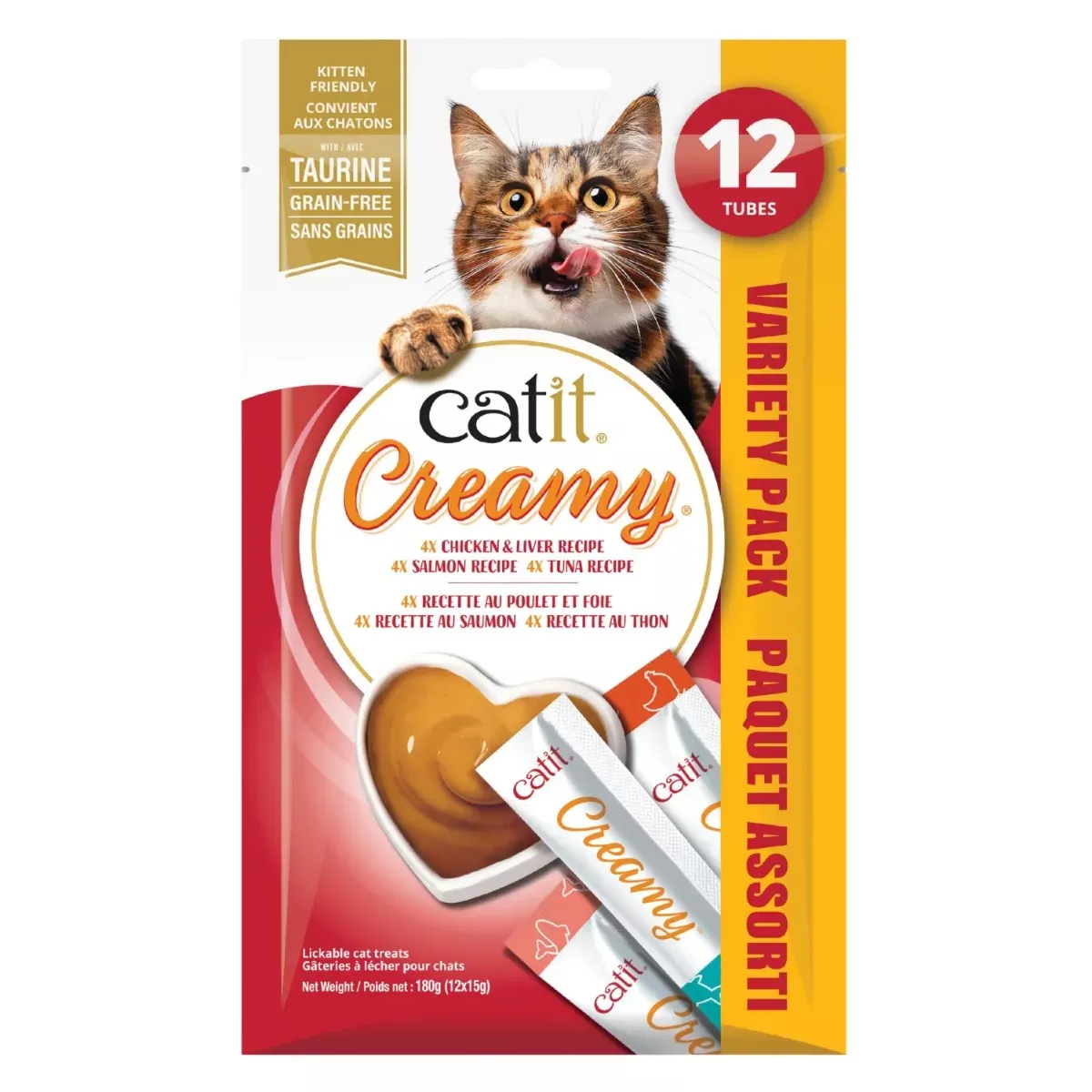 Catit Creamy Cat Treats - 12 Variety Pack