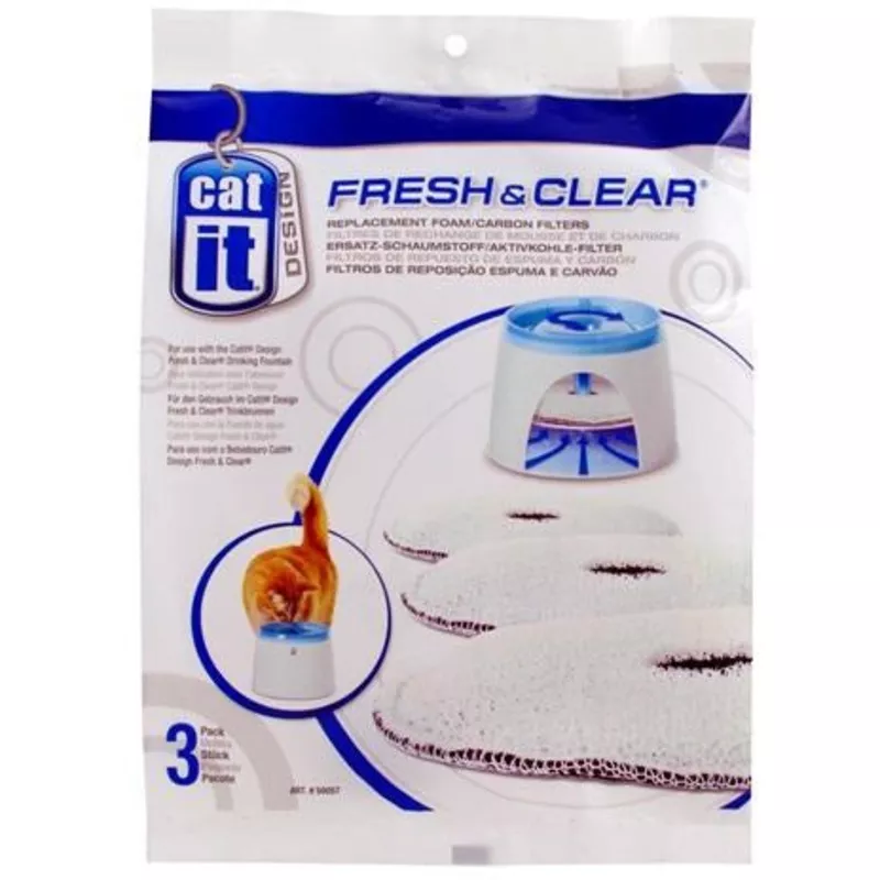 Catit Design Fresh & Clear 3x Foam/Carbon Filters