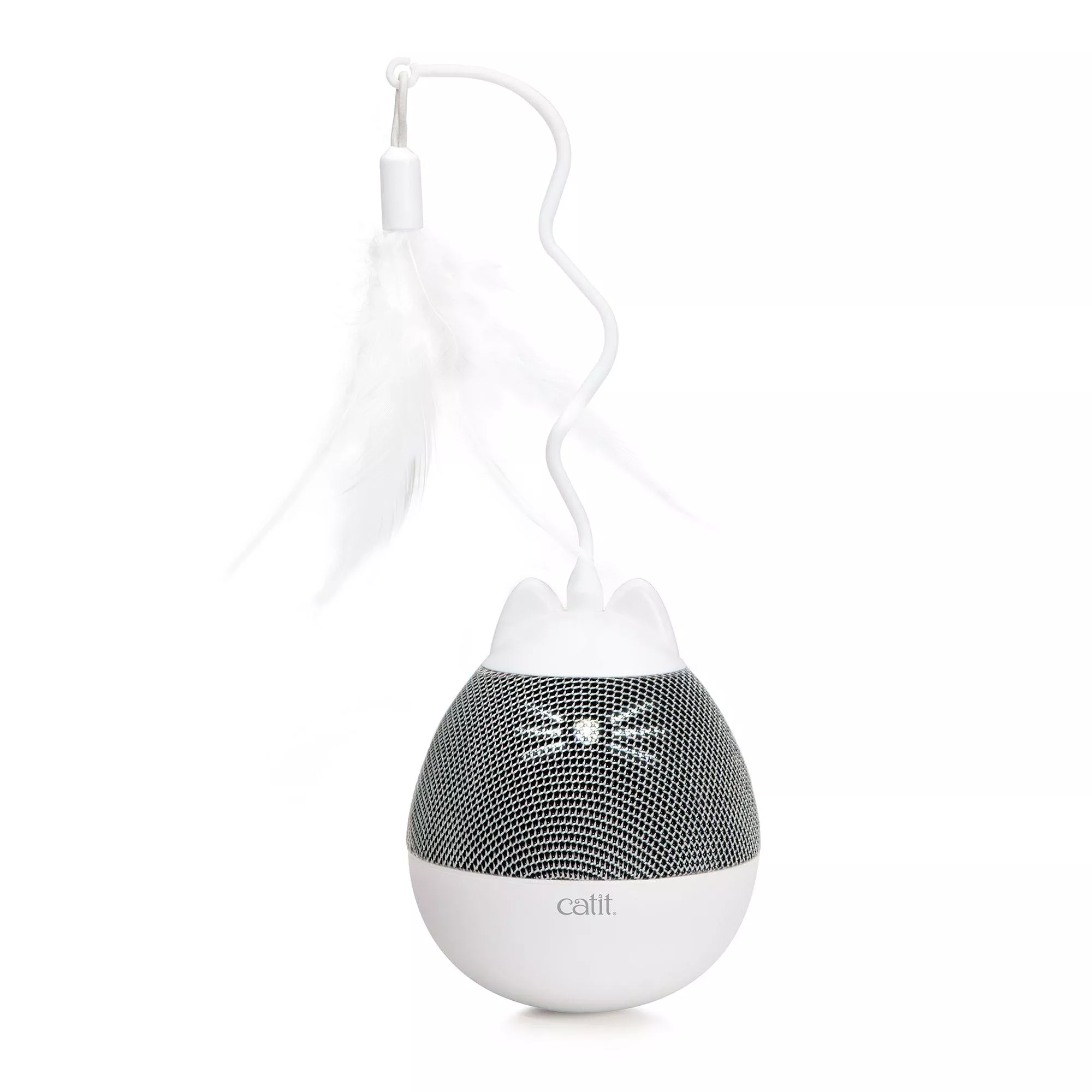 Catit Pixi Spinner Electronic Cat Toy White & Grey