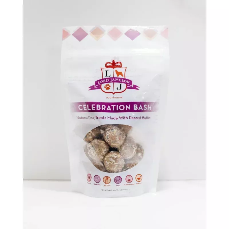 Celebration Bash Organic Dog Treats | Peanut Butter + Coconut