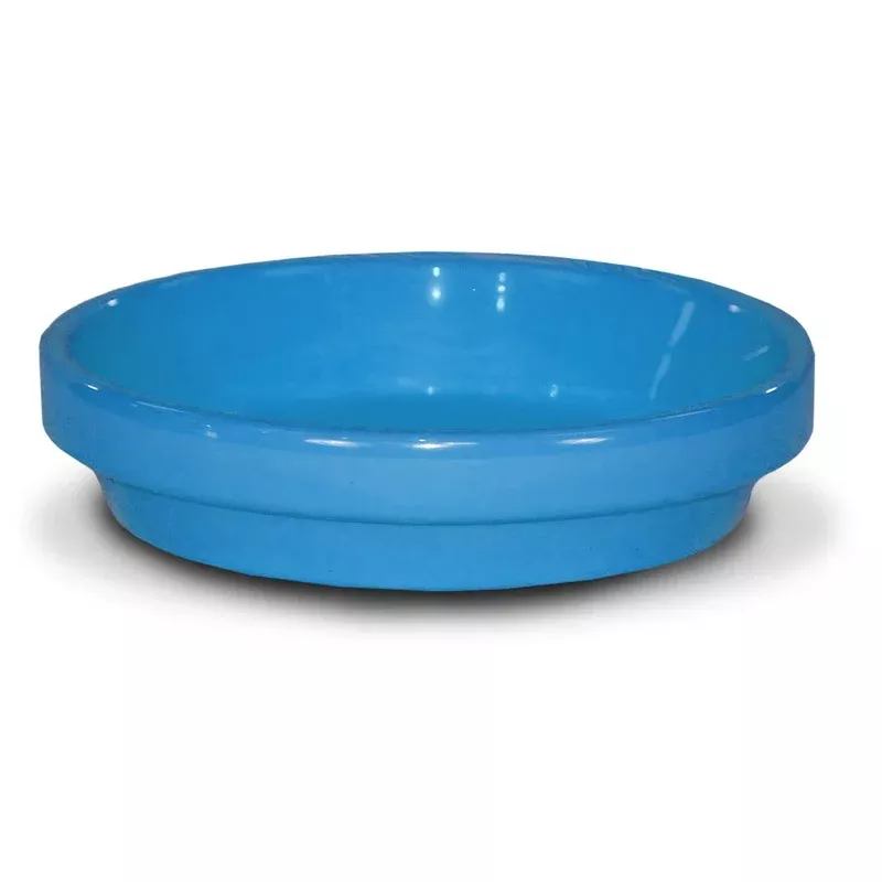 Ceramo 5.75″ Robin’s Egg Blue Powder-Coated Saucer | Hardware