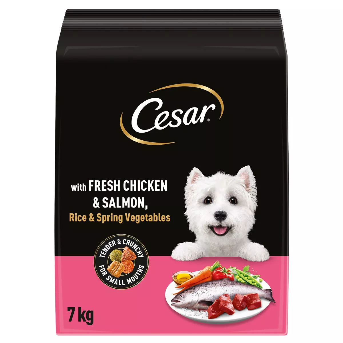 Cesar Dog Complete Dry with Chicken Salmon and Veg 7kg