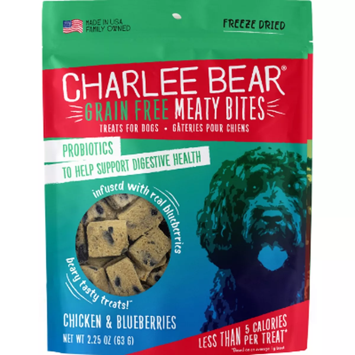 Charlee Bear Chicken & Blueberries Meaty Bites Dog Treats