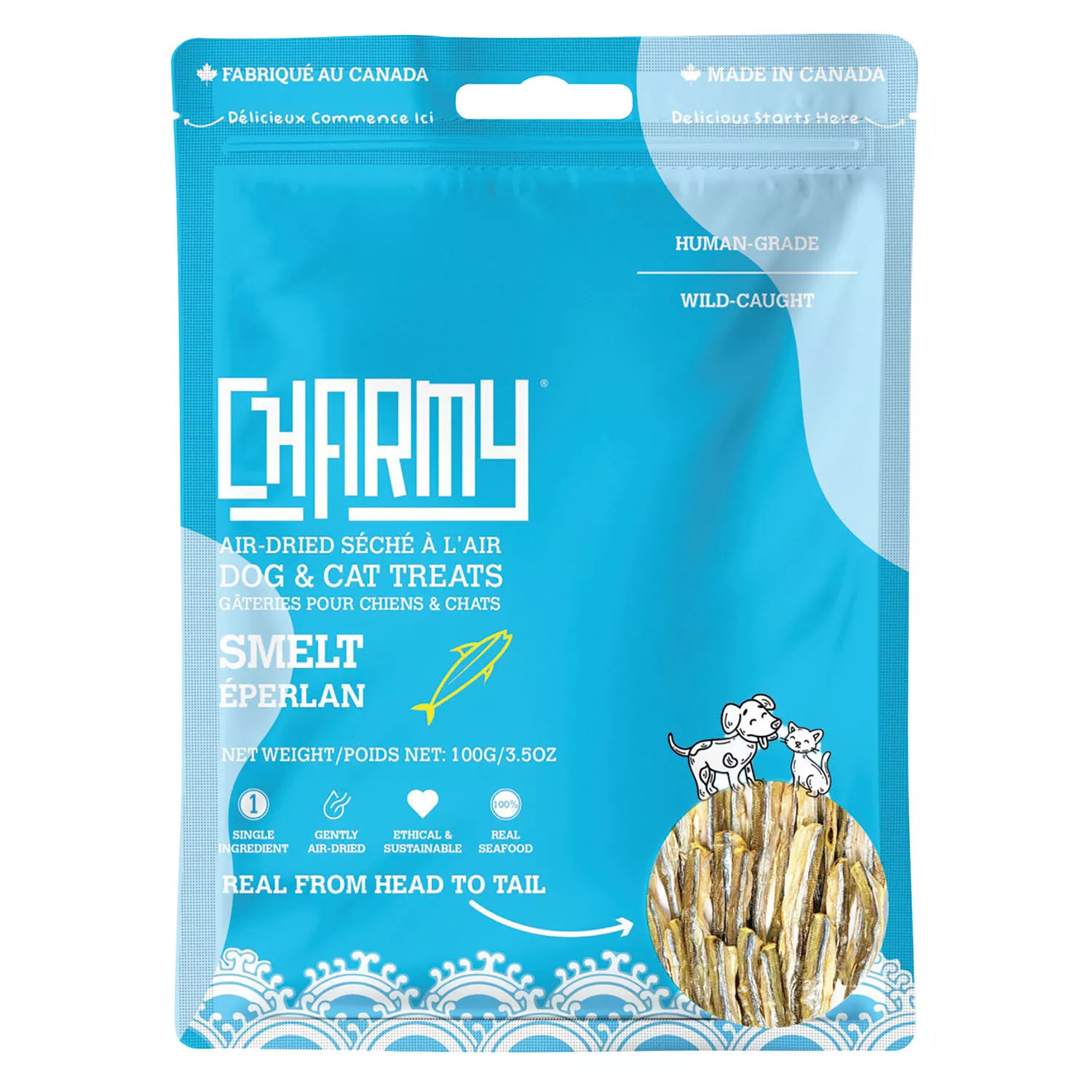 Charmy, Air Dried Lake Smelt for Dogs
