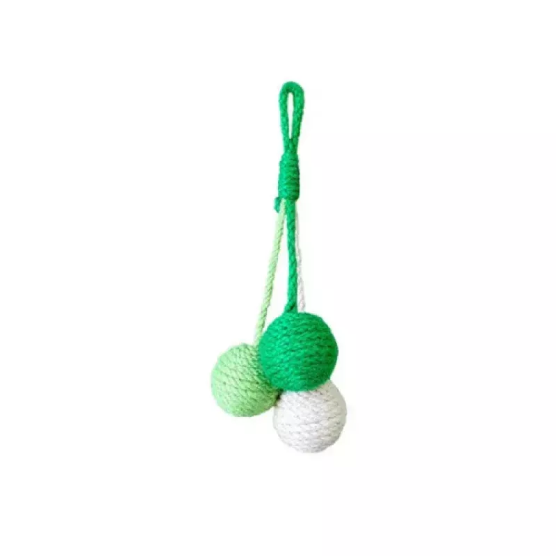 Cheerhunting Moo Interactive Rope Ball Sound Cat Toy