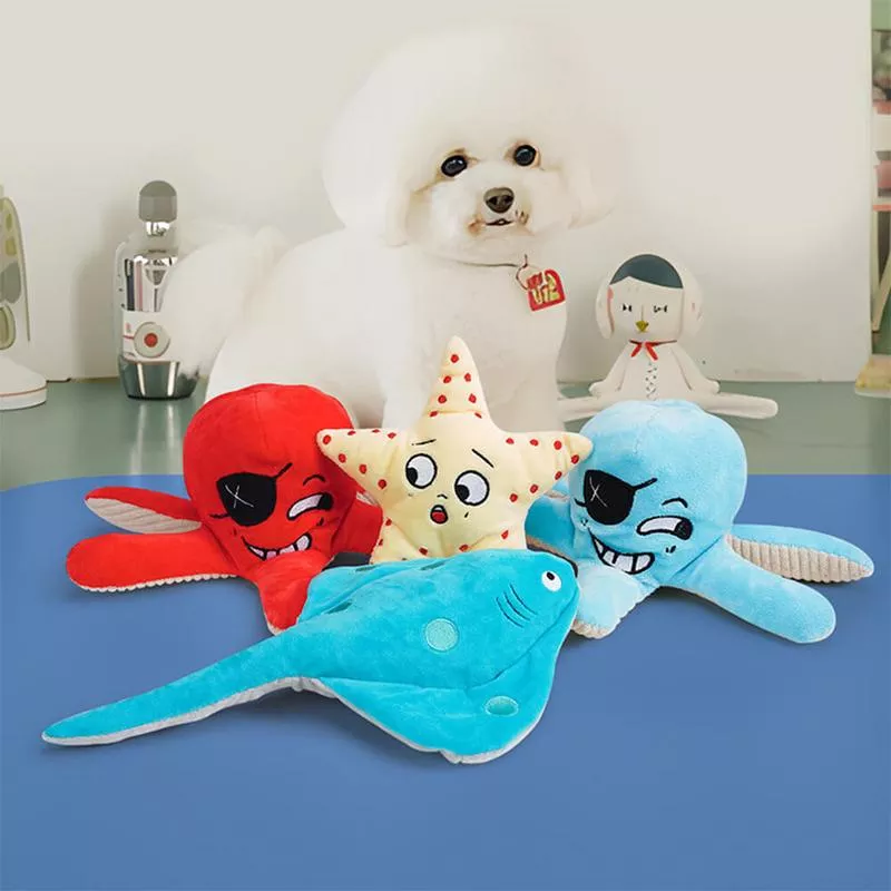 Chew-Resistant Squeaky Dog Toy – Ocean World