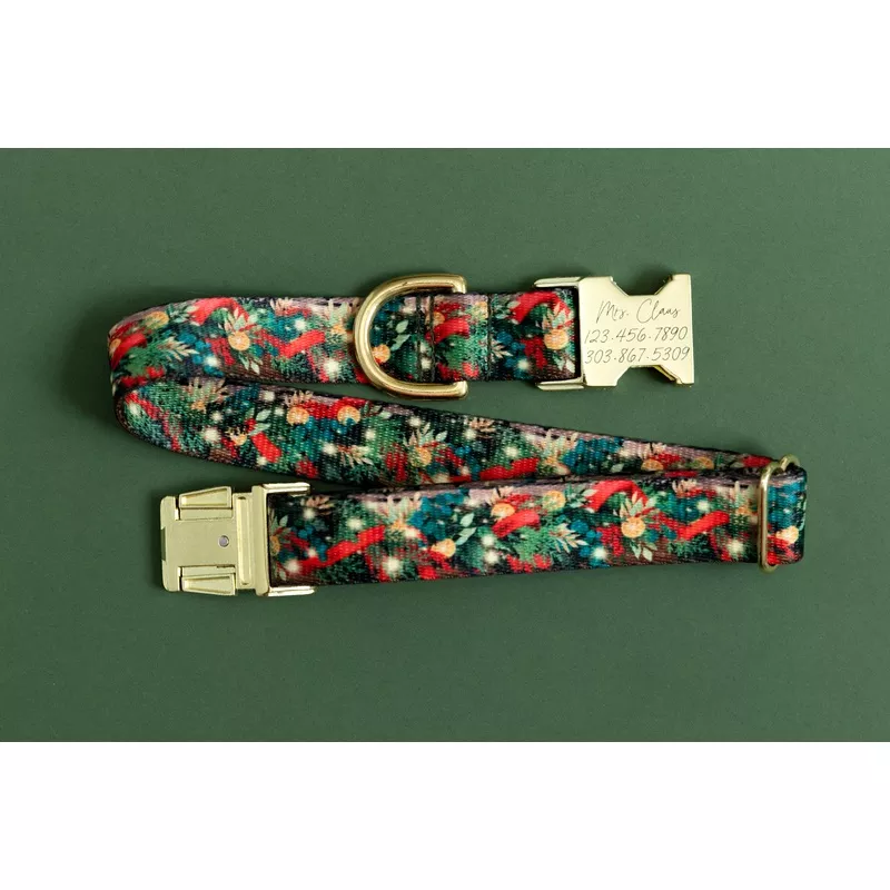 The Christmas Garland Endurance Dog Collar