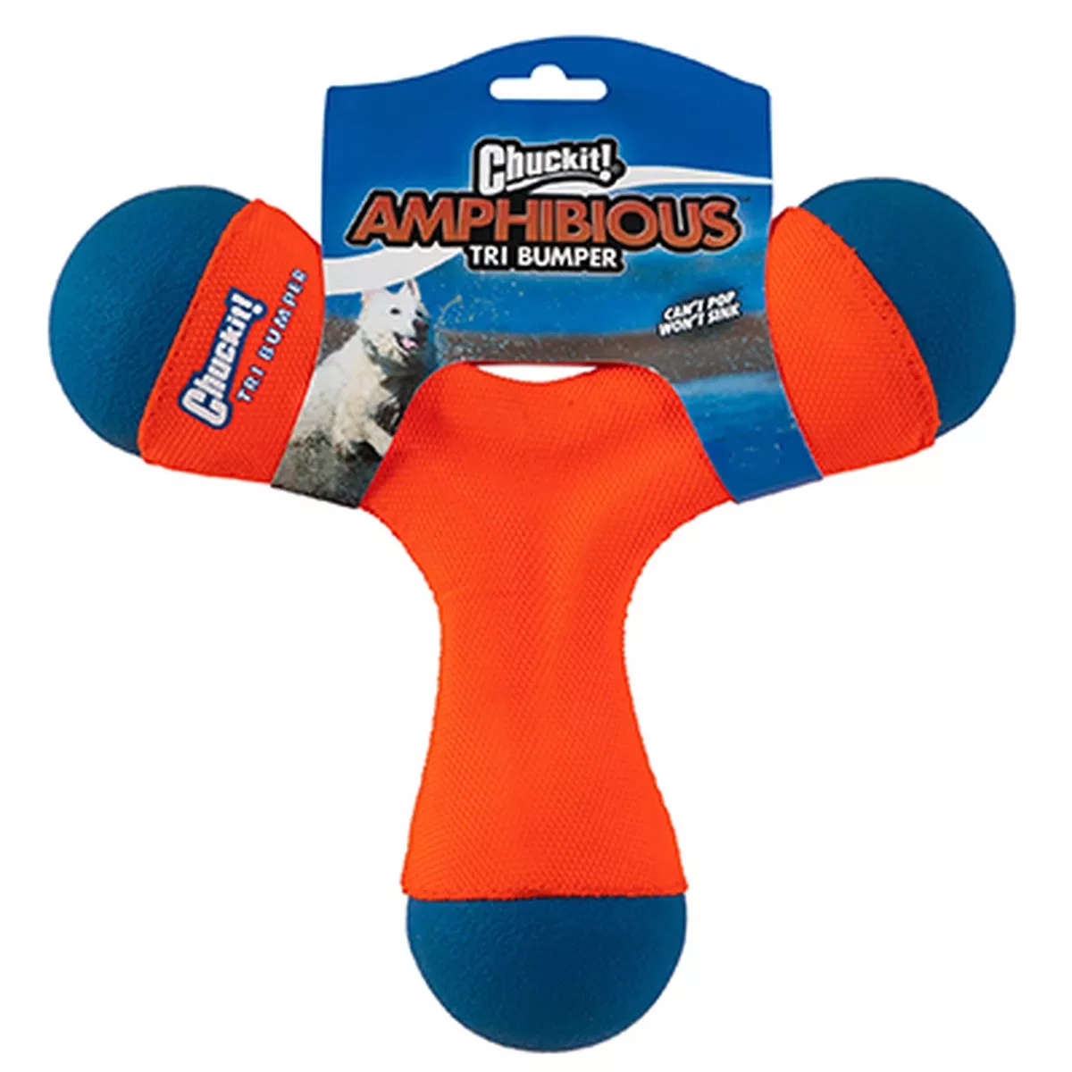 Chuck It Amphibious Tri-Bumper Dog Toy