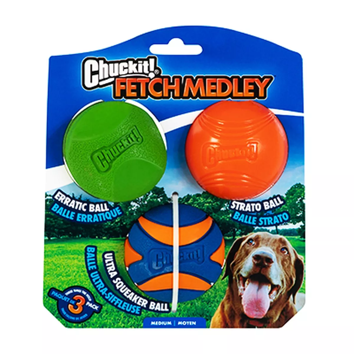 Chuck It Fetch Balls Medley 2 Dog Toys