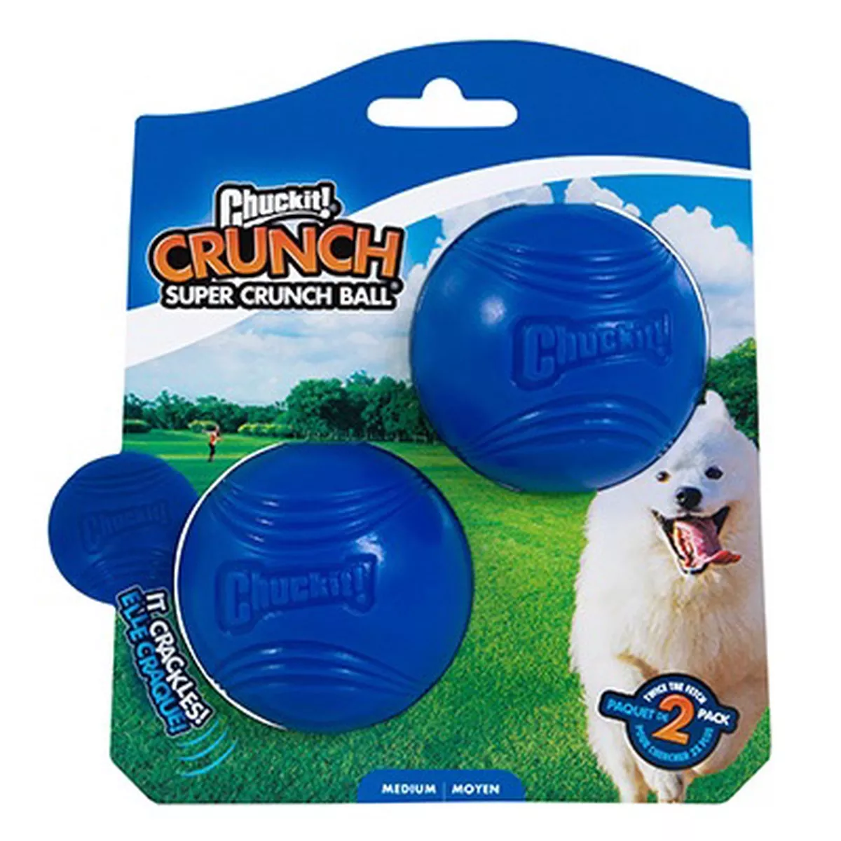 Chuck It Super Crunch Ball 2 Pack Dog Toys