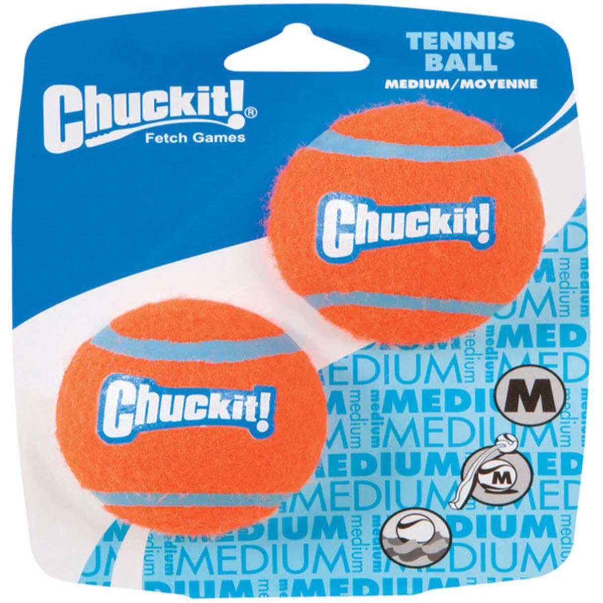 Chuckit! Ball Launcher Felt Tennis Balls – 2 pc.