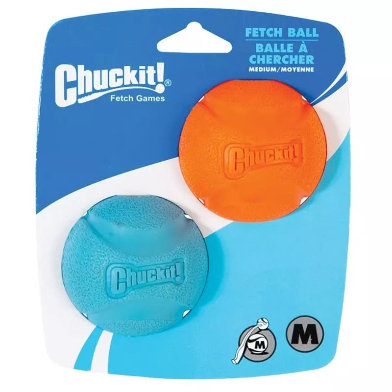 CHUCKIT! FETCH BALL MED 2PK
