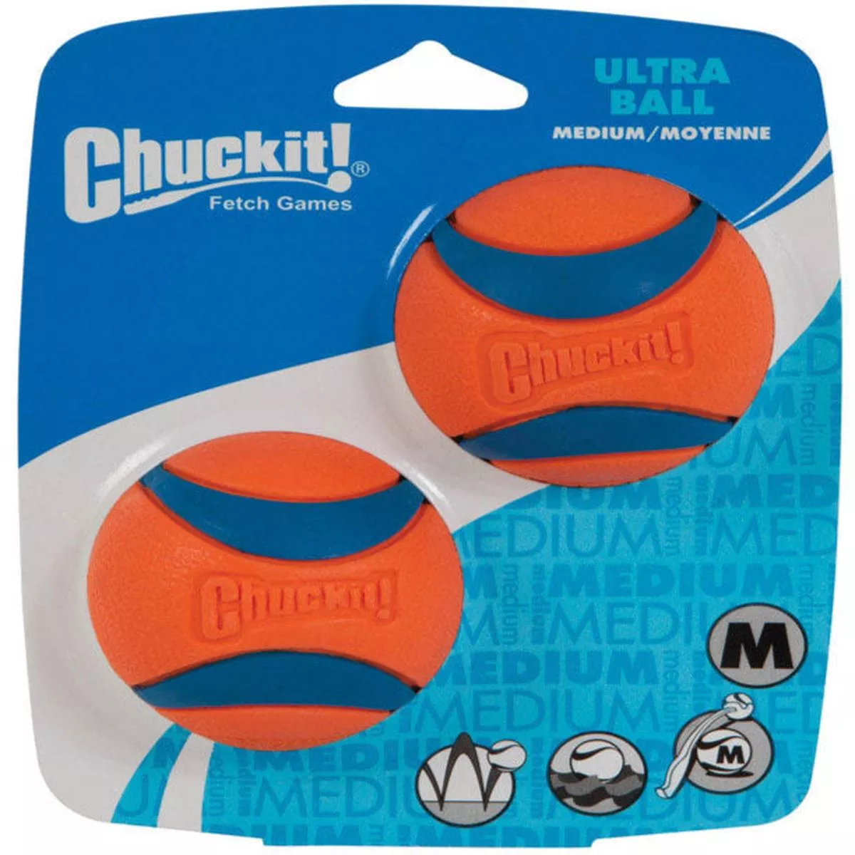 Chuckit! Ultra Rubber Tennis Ball Dog Toy – 2 pc.