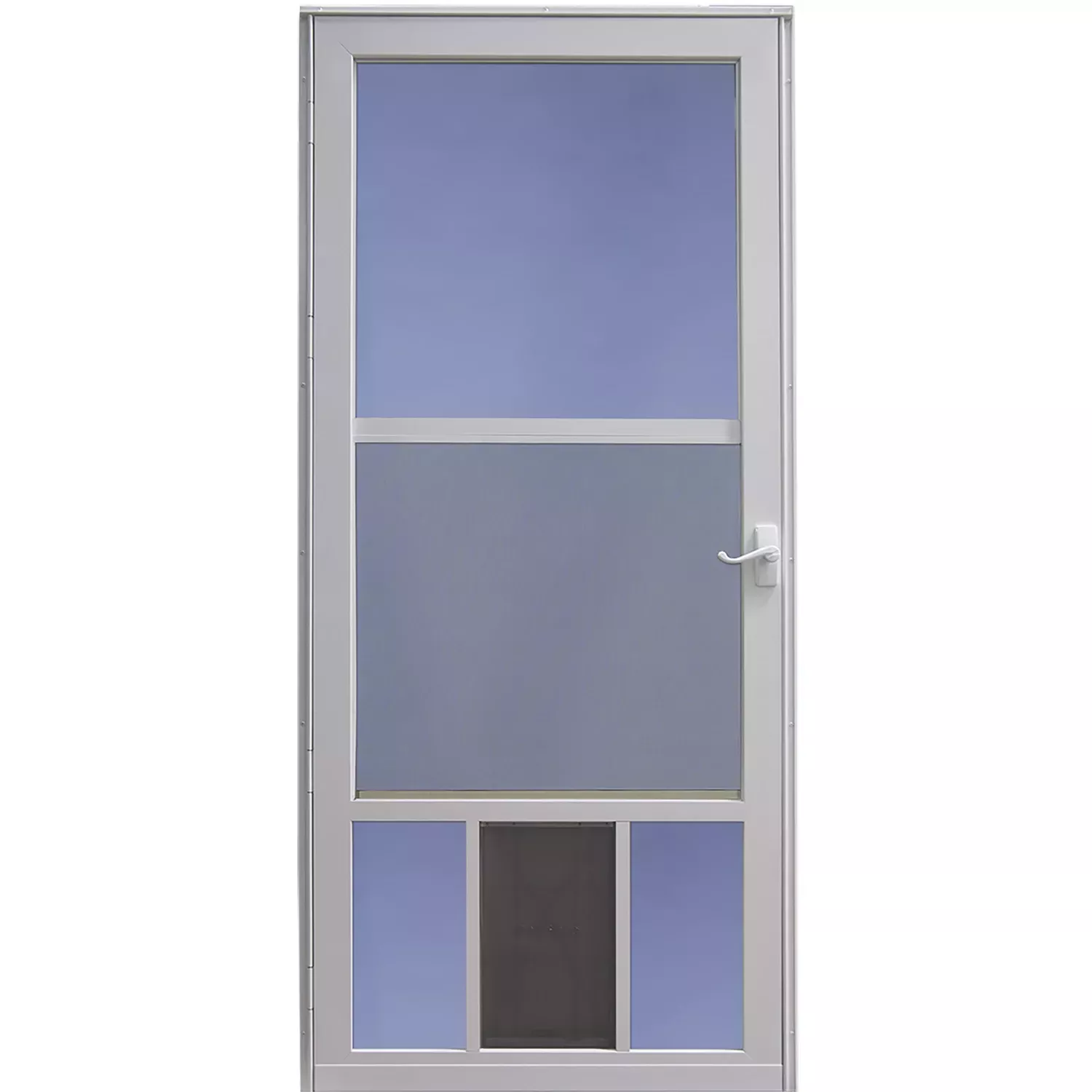 Classic View Pet Storm Door, White, 32-in.
