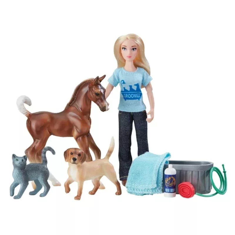 Classics Pet Groomer Playset With 6 Doll, Animals, And Accessories – 1:12 Scale – Farm Supplies, Livestock Feed, Pest Control Solutions and Essential Ranch Equipment Online