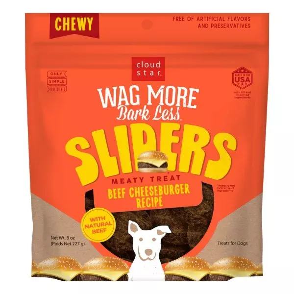 Cloud Star Wag More Bark Less Sliders - Beef Cheeseburger