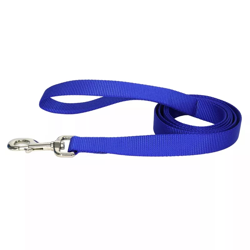 Coastal Single Ply 6ft Long 3/8in Dog Leash Blue