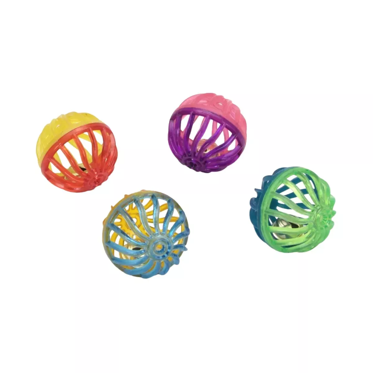 Coastal Turbo Rascals Lattice Balls 4-Pack Cat Toy