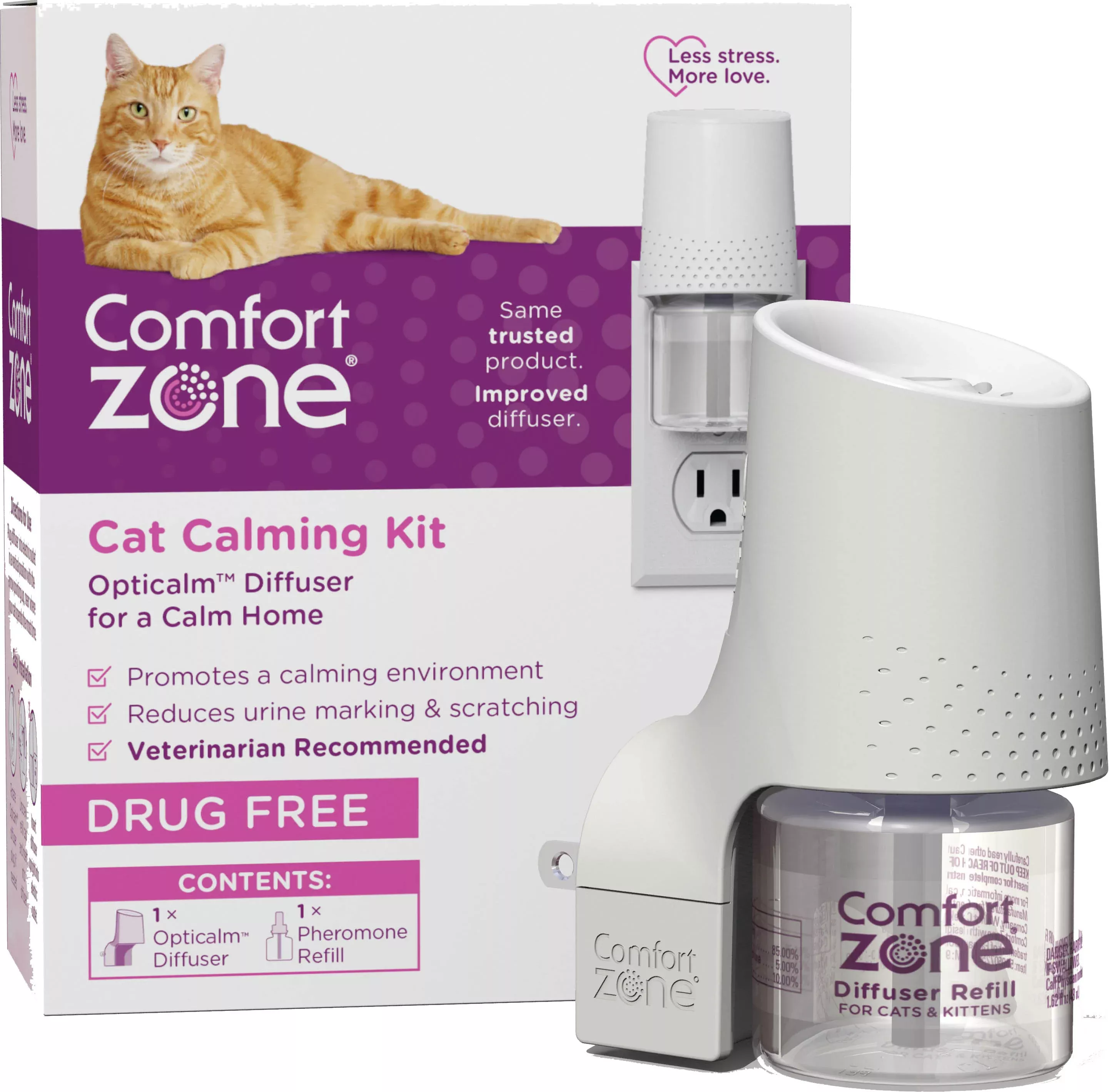 Comfort Zone Calming Diffuser Kit For Cats