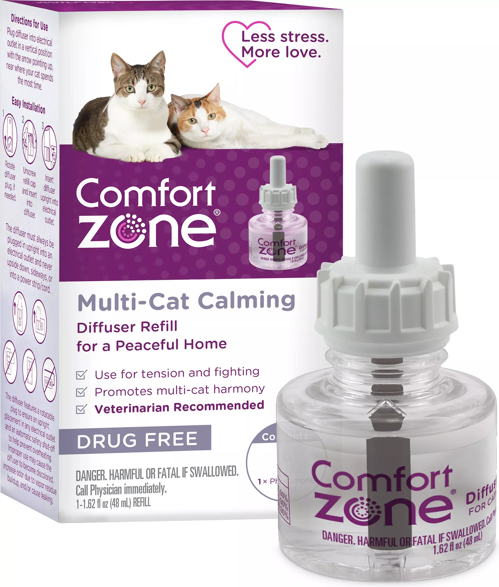 Comfort Zone Multi-Cat Diffuser Refill For Cats